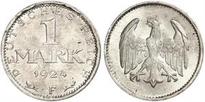 1 Mark Weimarer Republik (1918-1933) Silber 
