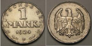 1 Mark Weimarer Republik (1918-1933) Silber 