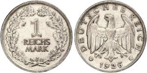 1 Mark Weimarer Republik (1918-1933) Silber 