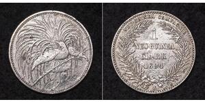 1 Mark New Guinea Silver 