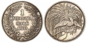 1 Mark New Guinea Silver 