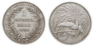 1 Mark New Guinea Silver 