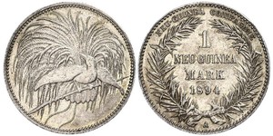 1 Mark New Guinea Silver 
