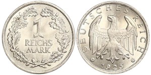 1 Mark Weimar Republic (1918-1933) Silver 