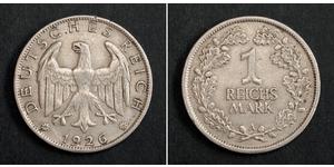 1 Mark Weimar Republic (1918-1933) Silver 