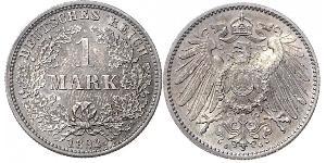 1 Mark 德意志帝國 (1871 - 1918) 銀 威廉二世 (德国)