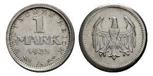 1 Mark 魏瑪共和國 (1919 - 1933) 銀 