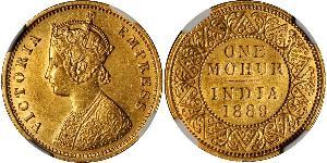 1 Mohur Britisch-Indien (1858-1947) Gold Victoria (1819 - 1901)