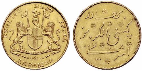 1 Mohur Compagnia Inglese delle Indie Orientali (1757-1858) / Impero britannico (1497 - 1949) Oro 