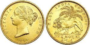 1 Mohur Raj Británico (1858-1947) Oro Victoria (1819 - 1901)