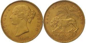 1 Mohur 英属印度 (1858 - 1947) 金 维多利亚 (英国君主)