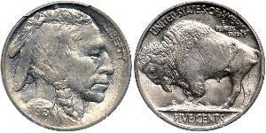 1 Nickel Estados Unidos de América (1776 - ) Cobre 