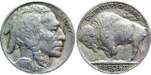1 Nickel Estados Unidos de América (1776 - ) Cobre 
