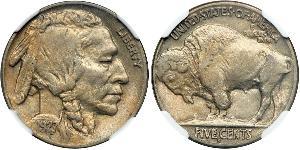 1 Nickel Estados Unidos de América (1776 - ) Cobre 