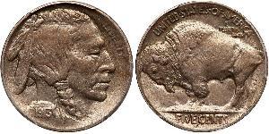1 Nickel Estados Unidos de América (1776 - ) Cobre 