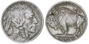 1 Nickel США (1776 - ) Медь 