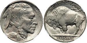 1 Nickel США (1776 - ) Мідь 