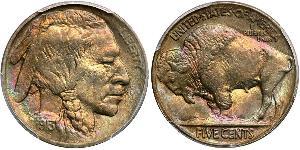 1 Nickel США (1776 - ) Мідь 