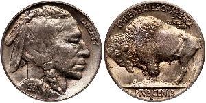 1 Nickel США (1776 - ) Мідь 