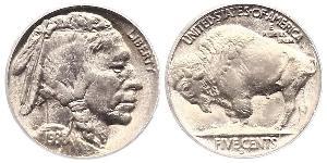 1 Nickel США (1776 - ) Мідь 