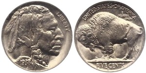 1 Nickel США (1776 - ) Мідь 