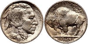 1 Nickel США (1776 - ) Мідь 