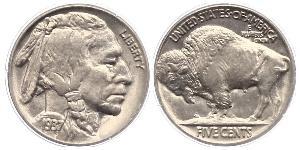 1 Nickel 美利堅合眾國 (1776 - ) 銅 