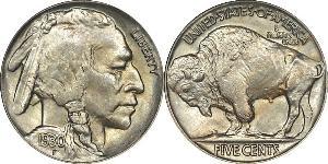 1 Nickel 美利堅合眾國 (1776 - ) 銅 