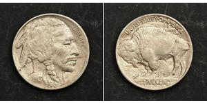 1 Nickel 美利堅合眾國 (1776 - ) 銅 