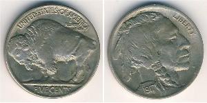 1 Nickel 美利堅合眾國 (1776 - ) 銅 