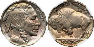 1 Nickel 美利堅合眾國 (1776 - ) 銅 