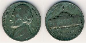 1 Nickel / 5 Cent Vereinigten Staaten von Amerika (1776 - ) Kupfer/Nickel Thomas Jefferson (1743-1826)