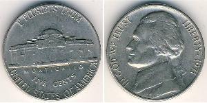 1 Nickel / 5 Cent Vereinigten Staaten von Amerika (1776 - ) Kupfer/Nickel Thomas Jefferson (1743-1826)