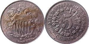 1 Nickel / 5 Cent Vereinigten Staaten von Amerika (1776 - ) Kupfer/Nickel 
