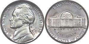 1 Nickel / 5 Cent Vereinigten Staaten von Amerika (1776 - ) Kupfer/Nickel Thomas Jefferson (1743-1826)
