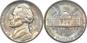1 Nickel / 5 Cent Vereinigten Staaten von Amerika (1776 - ) Kupfer/Nickel Thomas Jefferson (1743-1826)