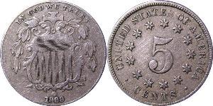 1 Nickel / 5 Cent Vereinigten Staaten von Amerika (1776 - ) Kupfer/Nickel 