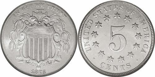 1 Nickel / 5 Cent Vereinigten Staaten von Amerika (1776 - ) Kupfer/Nickel 
