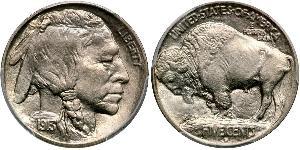 1 Nickel / 5 Cent Estados Unidos de América (1776 - ) Níquel/Cobre 