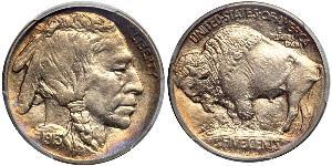 1 Nickel / 5 Cent Estados Unidos de América (1776 - ) Níquel/Cobre 