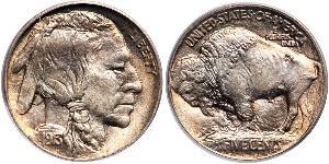 1 Nickel / 5 Cent Estados Unidos de América (1776 - ) Níquel/Cobre 