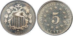 1 Nickel / 5 Cent Estados Unidos de América (1776 - ) Níquel/Cobre 