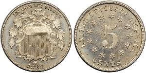 1 Nickel / 5 Cent Estados Unidos de América (1776 - ) Níquel/Cobre 