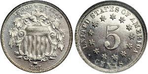 1 Nickel / 5 Cent Estados Unidos de América (1776 - ) Níquel/Cobre 