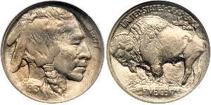 1 Nickel / 5 Cent Estados Unidos de América (1776 - ) Níquel/Cobre 