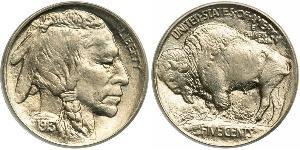 1 Nickel / 5 Cent Estados Unidos de América (1776 - ) Níquel/Cobre 