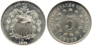 1 Nickel / 5 Cent 美利堅合眾國 (1776 - ) 銅/镍 