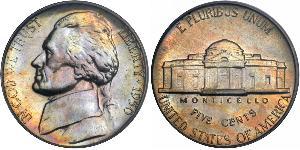 1 Nickel / 5 Цент США (1776 - ) Нікель/Мідь Томас Джефферсон (1743-1826)