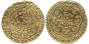 1 Noble Reino de Inglaterra (927-1649,1660-1707) Oro Eduardo III (1312-1377)