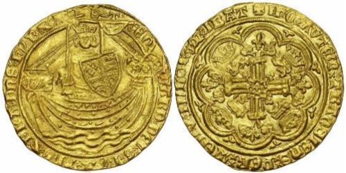 1 Noble Королівство Англія (927-1649,1660-1707) Золото Едвард III (1312-1377)